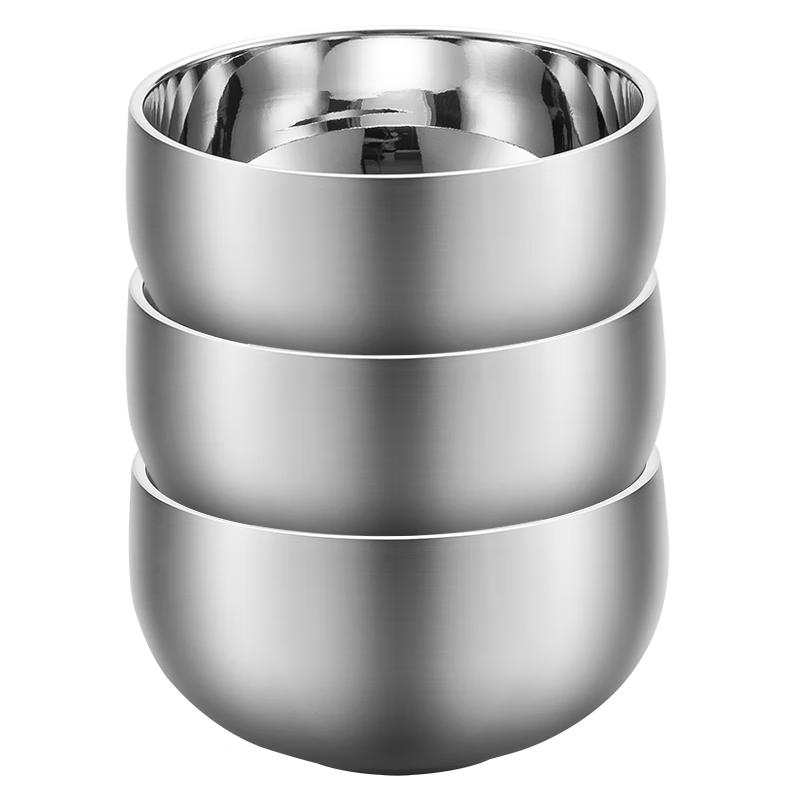 MAXCOOK 316L Stainless Steel Double-Layer Insulated Bowl 13cm