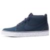 Toki Leather Slip Resistant Abrasion Resistant Mid Top Skateboard Shoes Men's Dark Blue 555317-440
