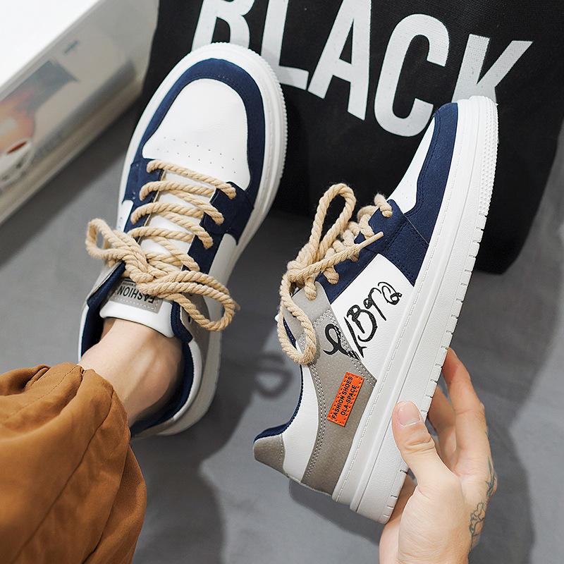 Spring Men's Shoes High-end Design Niche Boys Flat Shoes Casual Versatile Sports Shoes Trendy Shoes