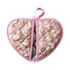 1PC New Hot Resistant Bakeware Oven Mitts Heart-shaped Cotton Kitchen Insulation Pad Flower Printed Hand Clip Baking Oven Gloves