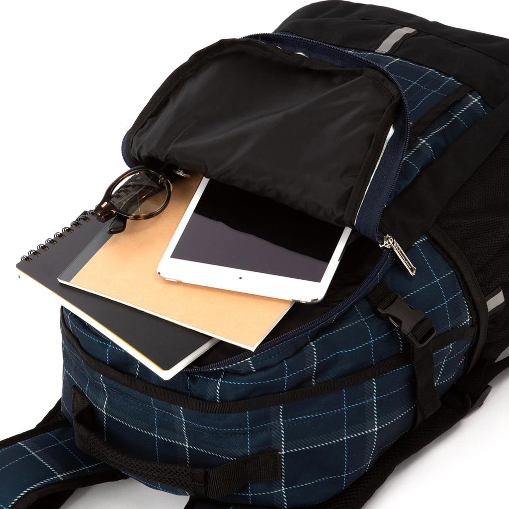 Checkmate inch PC School School H47 x W32 x D18cm [Champion] Backpack, 15.6 Storage, 28L, Backpack, Bag, No. 68271, Women's, Black,