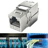 STP Masked RJ45 Keystones Coupler Cat6A Zincs Metal High Speed Data Module