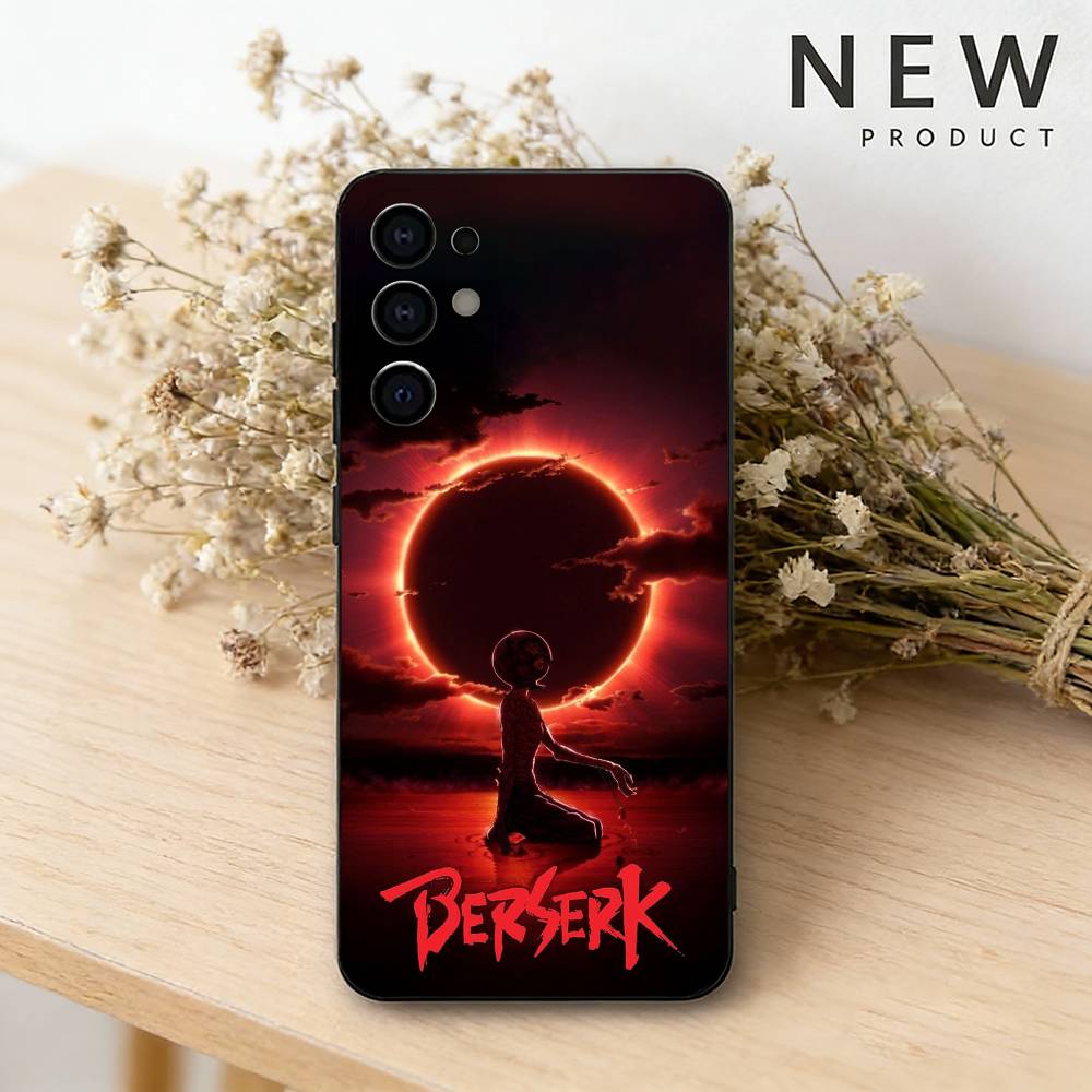 

B-Berserk Anime The G-Golden Arc Phone Case For Samsung S26,25,24,23,22,30,21,10,9,Ultra,Plus,Lite Black Soft Case Samsung S24ULTRA