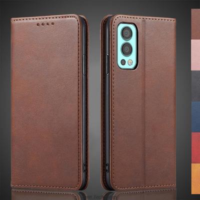 Magnetic Attraction Leather Case for Oneplus Nord 2 5G / 1+Nord2 5G Holster Flip Cover Case Wallet Phone Bags Capa Fundas Coque