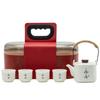 Portable Ceramic Tea Set with Storage Box