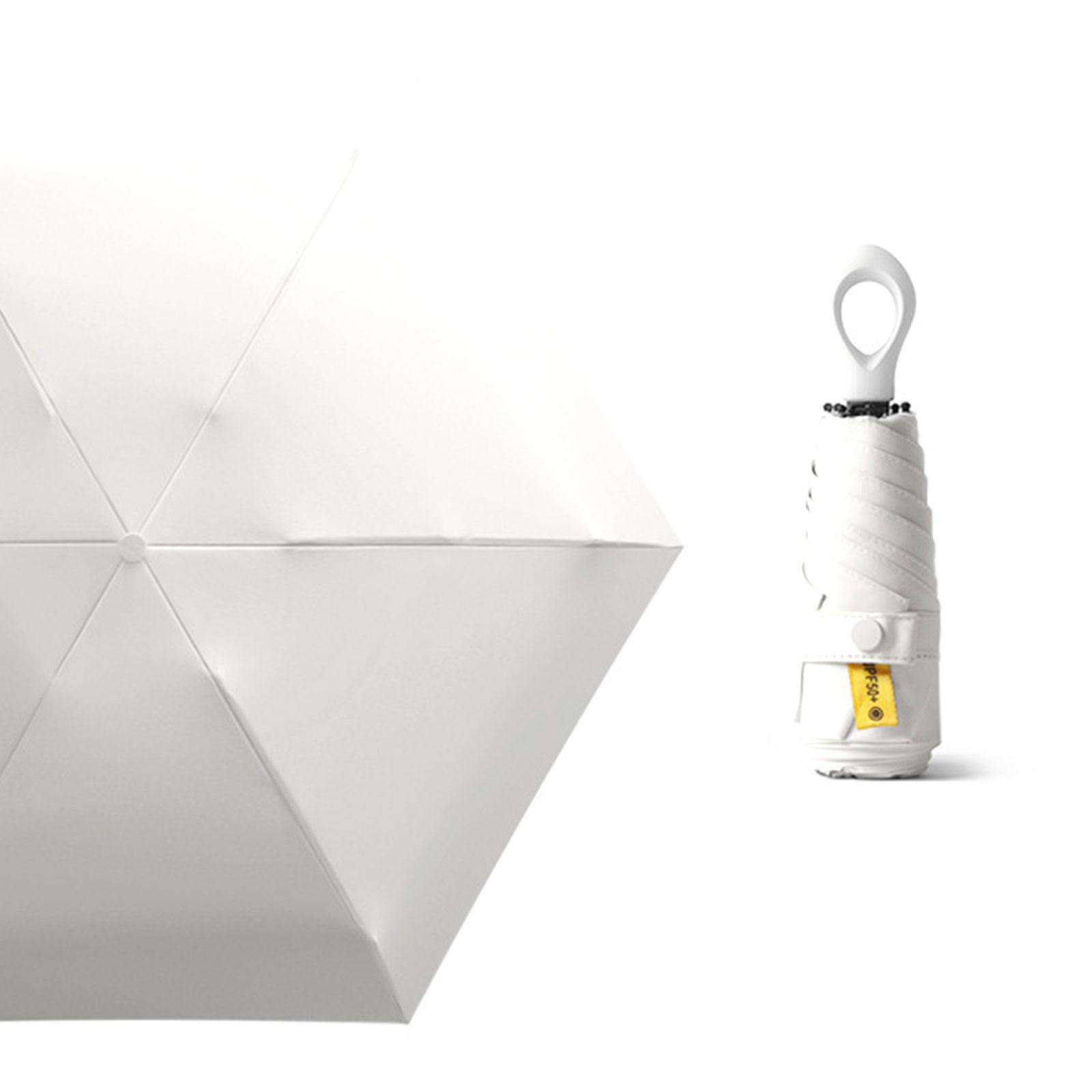 

Легкий складной мини-зонт от дождя, портативный дорожный размер, солнцезащитный зонт для использования на открытом воздухе с защитой от ультрафиолета 3