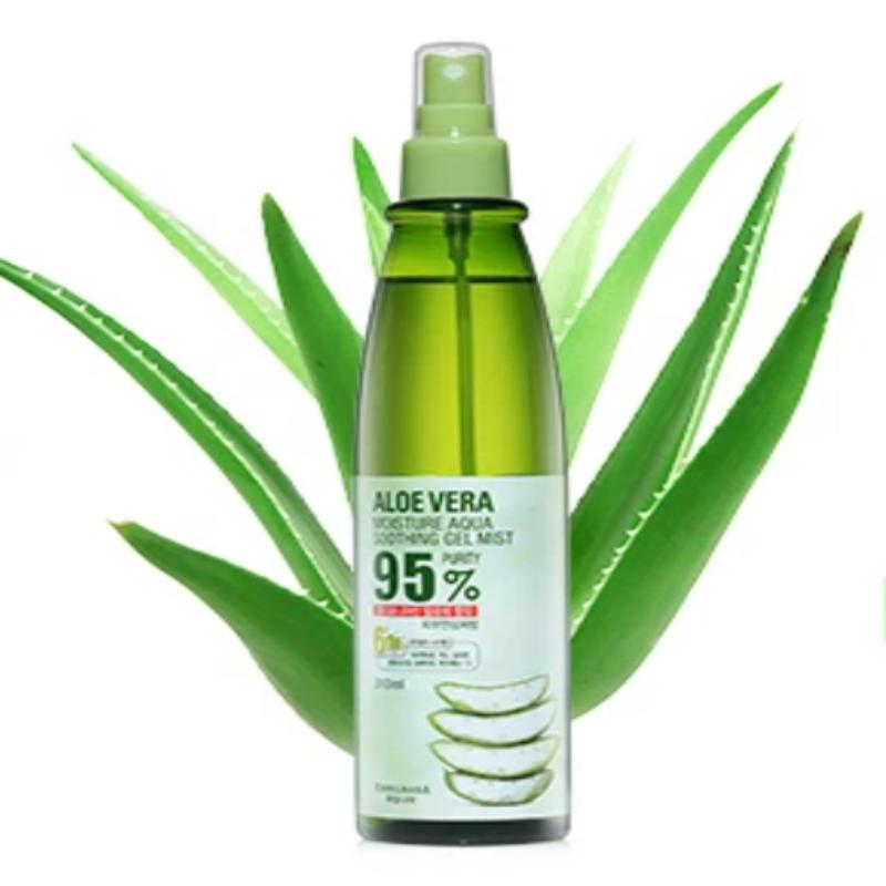KWAILNARA Aloe Vera Moisture Aqua Soothing Gel Mist 310ml Hydrating Cooling Facial Body Mist 1EA/2EA