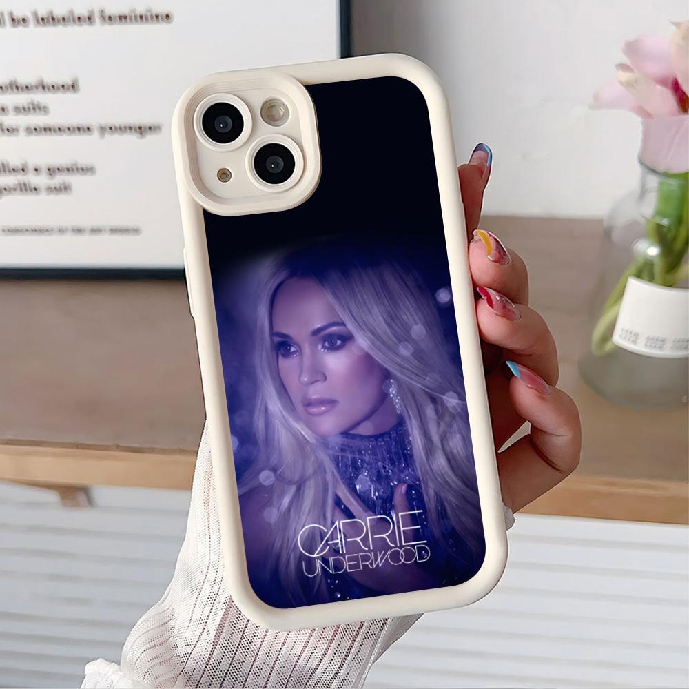 Carrie Underwood Mobile Phone Case for iPhone 17 16 15 14 13 12 11 Air Pro Max Plus Thicken TPU Colorful Cover Cellphones Pretty