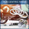 INFINAUTO Hub Centric Rings 66.6mm ID To 75.1mm OD Vehicle Wheel Hub Rings Aluminum Alloy 4pcs