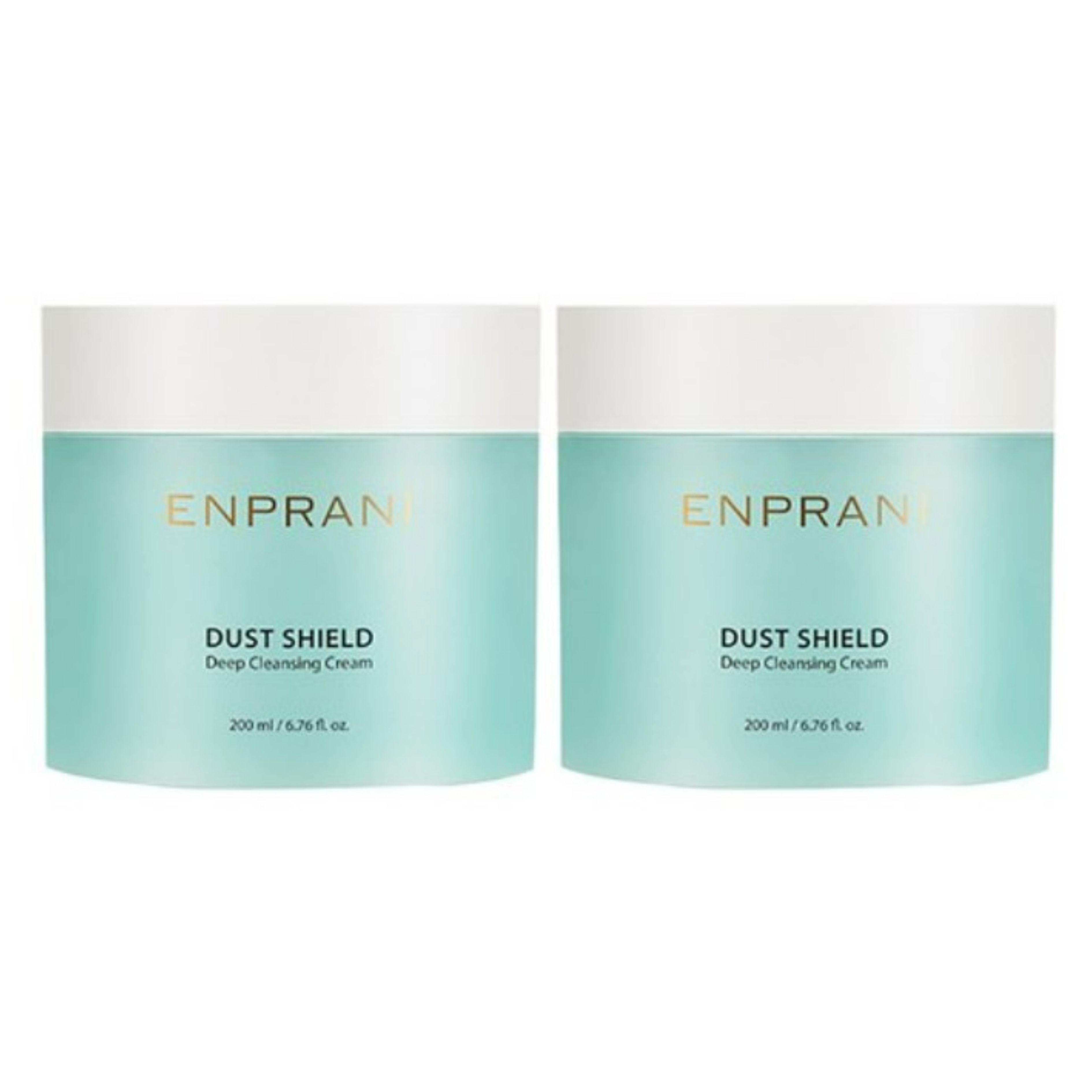 Enprani Dust Shield Deep Cleansing Cream 200ml x2 Luxury Korean Skincare Makeup Remover Cleansing Cream Set