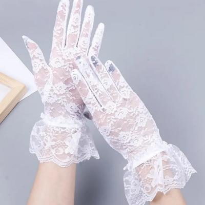 Medieval Palace Style Lace Gloves, Halloween Party Princess Role-Playing Gloves, Lolita Gloves Carnival Party Stage Props