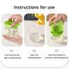 Dispenser Sapone Spugna Rotonda Azionamento a Una Mano Vassoio Inferiore Antigoccia Dispenser Sapone per Bancone Accessori Cucina