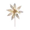 Simulation Christmas Glitter Flower DIY Christmas Tree Decorations  New Year Decor Gifts