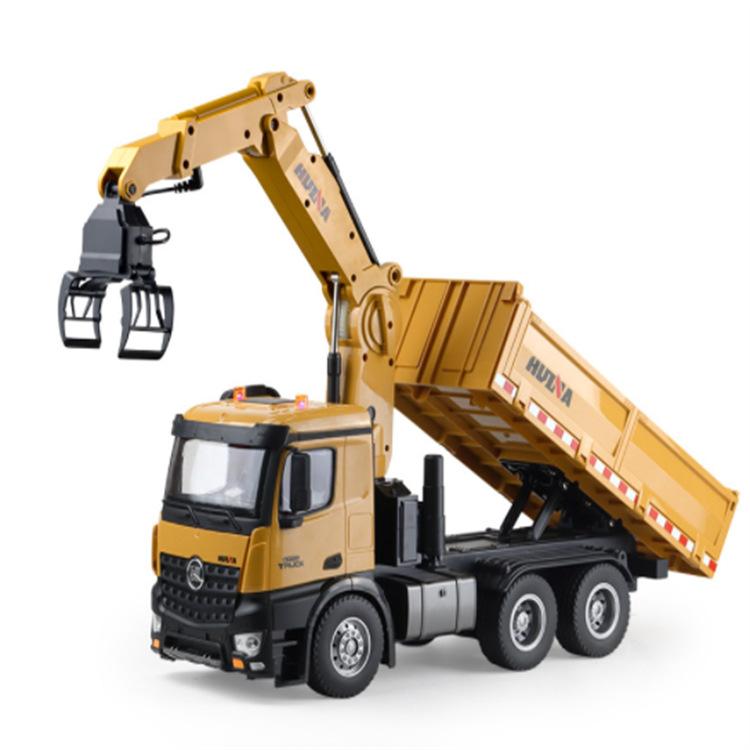 26 Channel/alloy 2.4G Remote Control Truck With Truck To Grab Wood Dump Truck/1:14 Engineering Truck Male Toy