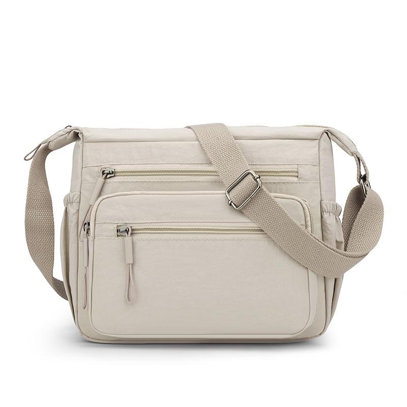Women's Multi-layer Shoulder Bag Nylon Water-repellent Large Capacity Crossbody Bag Mother Bag