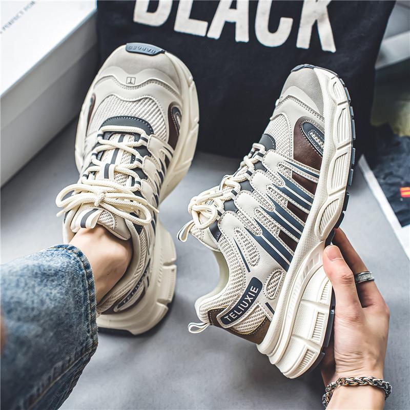2025 BEAUTODAY Casual Sneakers Women Lace-up Round Toe Breathable Mixed Colors Fashion Spring Summer Ladies Shoes Handmade 29475