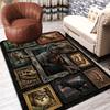 Dinosaur Collection Pattern Rug Floor Mat for Living Room or Bedroom Soft and Comfortable Carpet a Gift for Birthday and Holiday.