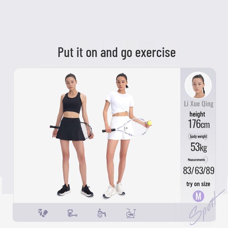 Keep Women's Pleated Anti-Exposure Sports Skirt