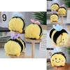 Cute Bee Plush Toy Pendant With Premium Velvet Fabric For Keys And Backpack