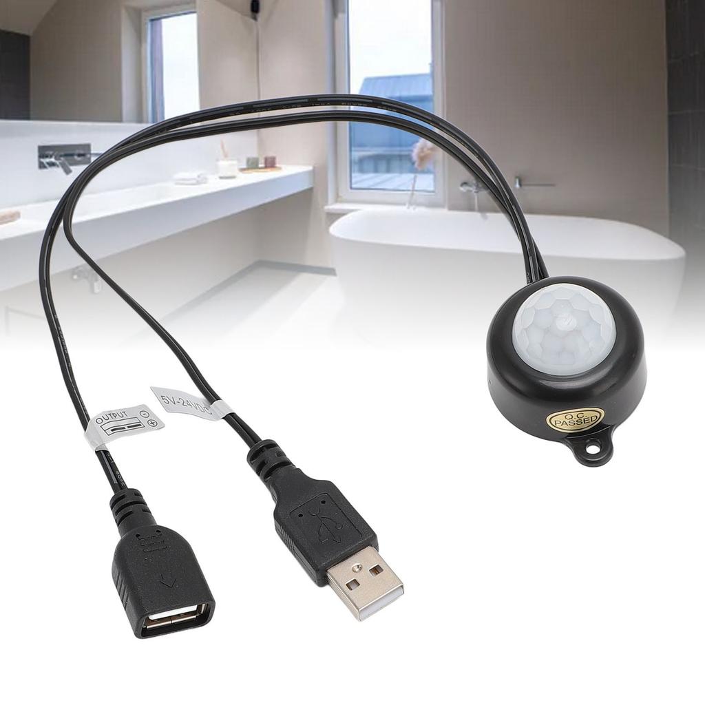 PIR Motion Activated Sensor USB Interface Plug and Play 5V To 24V Infrared Sensor Controller for Light Control