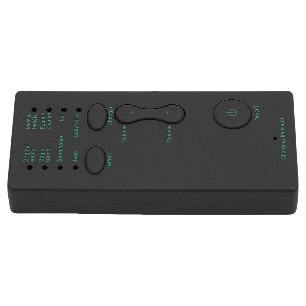 Portable Voice Changer,   Mixer with 3.5mm Interface, 8 Voice Modes,   Mixer, USB Rechargeable Small Sound Effect Machine for Live Chat Sing f