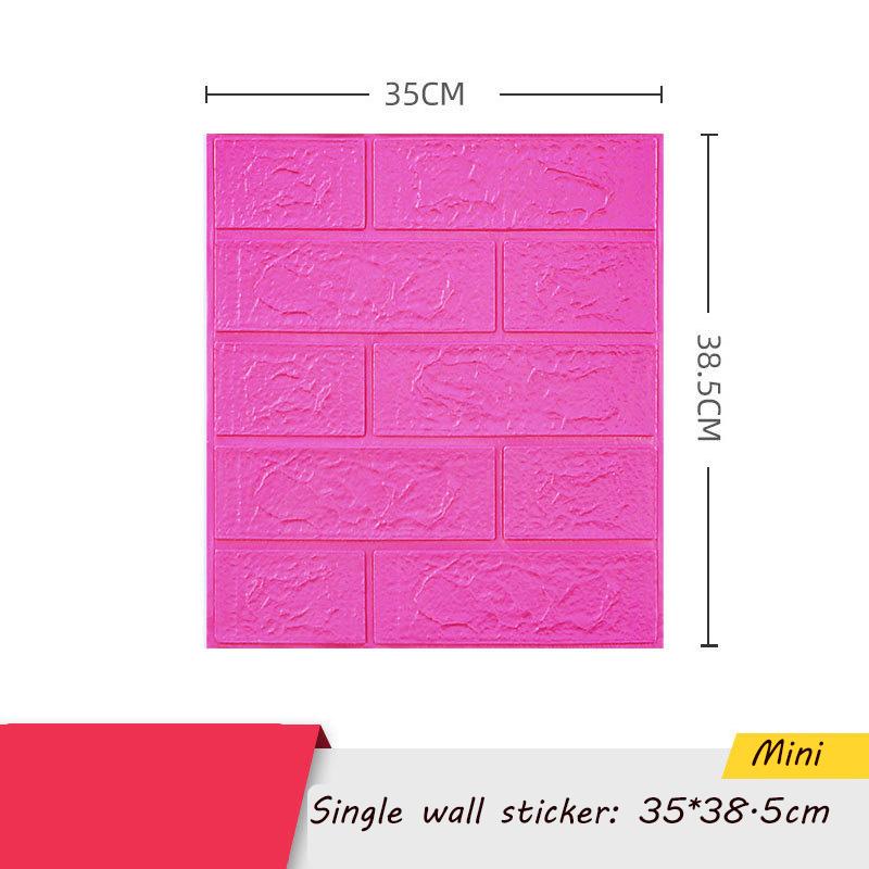 35*38.5cm 3D Wall Sticker Self Adhesive Panel Living Room Background Brick Waterproof Wallpapers Mural Bedroom DIY Decorative