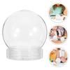Plastic Candy Containers Clear Small Globe Jars for Storage Use 10Pcs