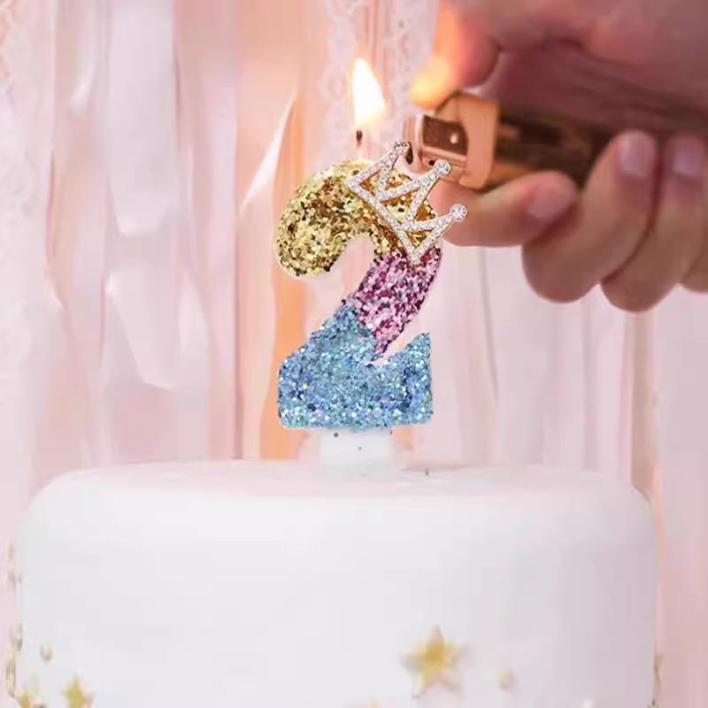 Gradient Rainbow Balloon with Crown for Girl's First Birthday Party Background Decoration