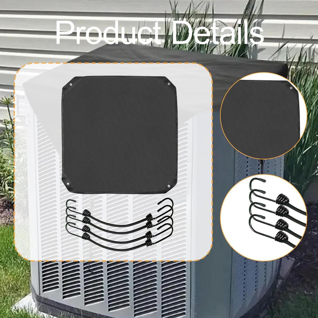 Air Conditioner Cover Mesh AC Unit with Cord Oxford Cloth for Home Backyard