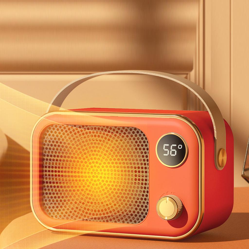 Electric Space Heater High Power PTC Ceramics Mini Portable Heater Fan for Home and Office