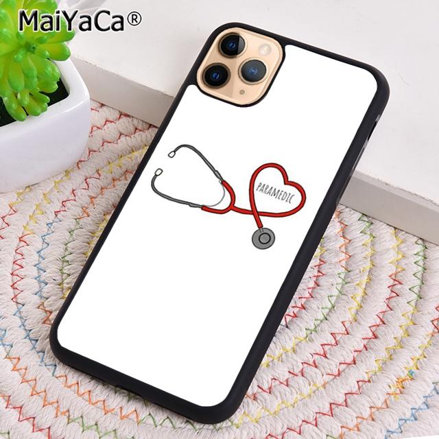 MaiYaCa NurSE Medical Medicine Health Heart Stethoscope Phone Case Cover For iPhone 17 Air 16 16e 15 plus 11 12 13 14 pro max
