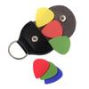 Guitar Pick Holder Case PU Simple Portable Multifunctional Guitar Pick Bag Keychain Gifts