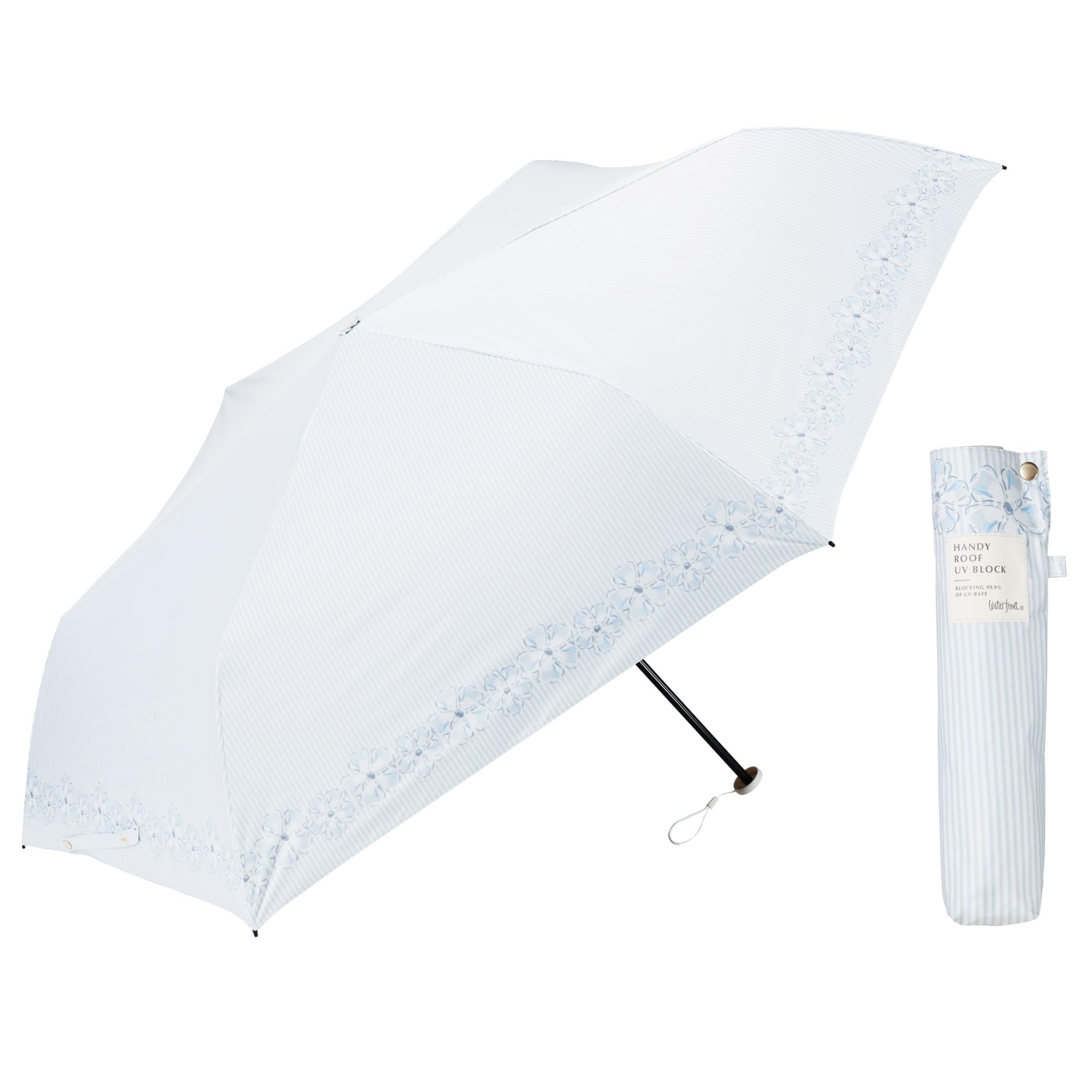 

Складной зонт от солнца и дождя Waterfront Umbulatio Handy Roof Блок УФ-излучения Corolla Light Солнечный или Удивительно Легкий и Надежный 190г Водоотталкивающий Класс 4 УФ