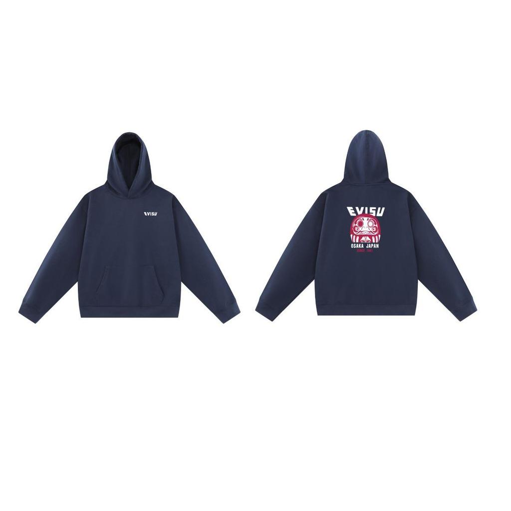 EVISU Fukujin 2025 Spring/Autumn Letter Print Hoodie