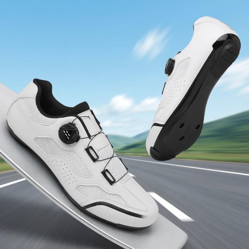 Unisex Cycling Shoes Road Mountain Bikes Hard Sole Breathable Mesh Anti-Slip Pedal Compatible