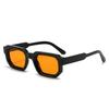 Square sunglasses European and American retro square thickened small frame flat glasses fashion street sunglasses women