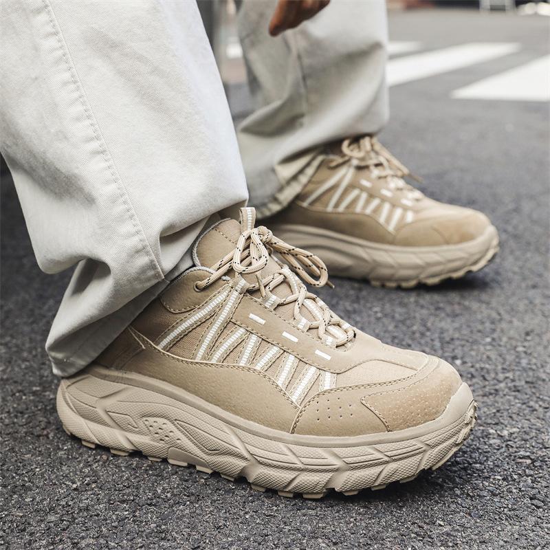 

Мужская обувь для альпинизма на открытом воздухе, спортивная обувь для альпинизма, походные ботинки, водонепроницаемые, дышащие, нескользящие, тактические, низкие, военные ботинки 38 хаки