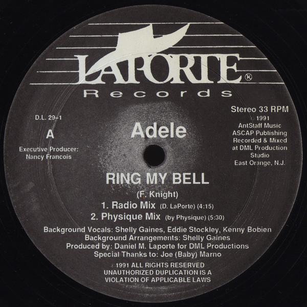 

12inch Record ADELE - Ring My Bell DL291 Laporte Records 1991 US Pop Used