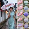 82cm Silk Cloth Umbrella Fan Tassel Cosplay Hanfu Oil PaperUmbrella Ancient Chinese Style Classical Chinese Japan Style