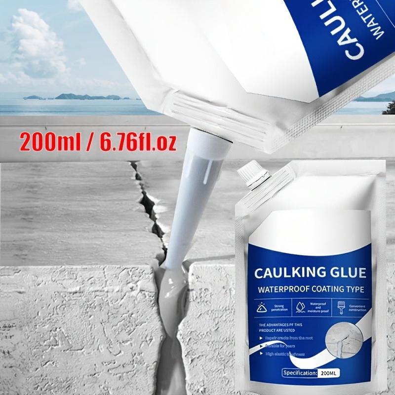Mastic de réparation de fissures pour bétonAdhésion Forte, Convient pour les Tuyaux, Toits, Murs, Réparation de Fuites de Toit,, Étanchéité Durable