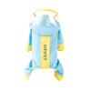 Dog raincoat, reflective, tractable, charging color, all-inclusive waterproof for four feet, going out to walk dogs and pets in rainy days, clothes