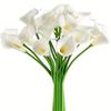 Mini Calla Lily Faux Flower Wedding Bouquet and Home Decor Prop