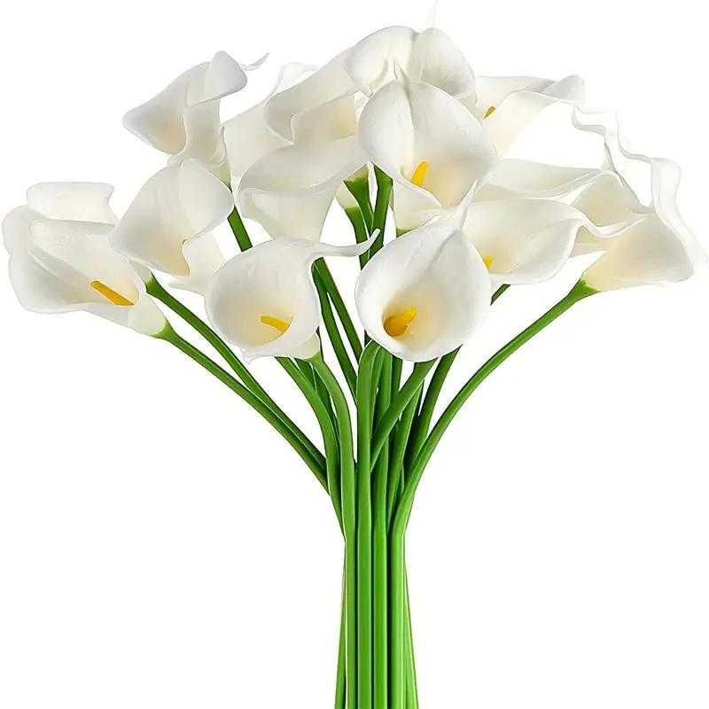 Mini Calla Lily Faux Flower Wedding Bouquet and Home Decor Prop