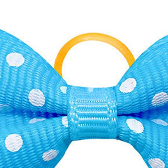 Красивые резинки для волос для домашних животных, милые декоративные из полиэстера