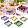 Non-slip Heat Insulation Pad Stackable Portable Food Organizer Foldable Camping Plates Travel