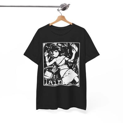 Serial Experiments Lain T-Shirt - Lain Iwakura Tee, Anime Manga Otaku Unisex Tee