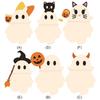 1/6PCS Ghostees Mystery Phone Buddy Cute Halloween Phones Decorations Mini Figure Design Figurine Fun Desk Accessory