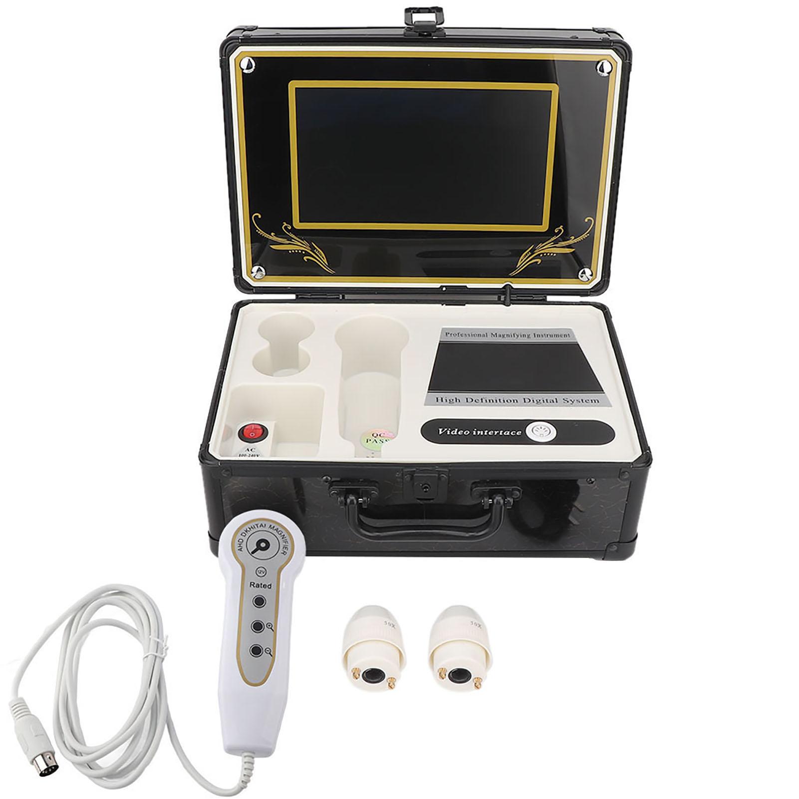 Детектор кожи головы и волос Камера для кожи Детектор кожи Профессиональный 50X 200X Анализатор микроскопа для кожи головы и волос Инструмент для ухода за кожей