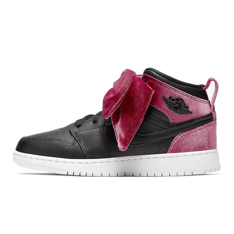 

Jordan 1 Mid Bow Black Noble Red GS 36