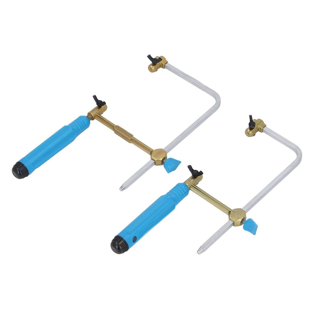 Laubsäge 70mm + 100mm Multifunktionale Holzbearbeitung Basteln Drahtsäge mit 8 Sägeblättern für den Bau